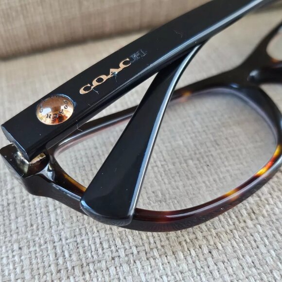 Coach Women Eyeglasses Frame HC6082 Dark Tortoise/Black 53[]17 135 Glasses - Picture 7 of 11